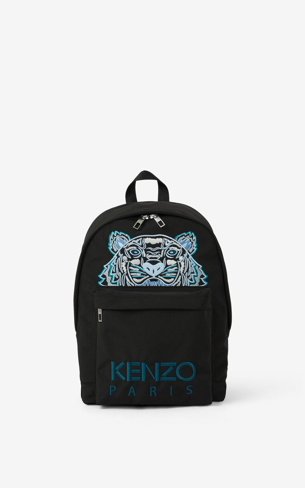 Kenzo Kanvas Kampus Tiger Sırt Çantası Bayan Siyah | 6071-RNBFQ